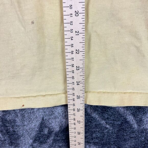 Vtg Hobie 1989 Single Stitch T-Shirt Cycling Surf Men's XL Made In USA Yellow - Picture 11 of 16